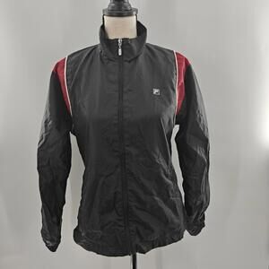 Fila Women's Black and Red Jacket